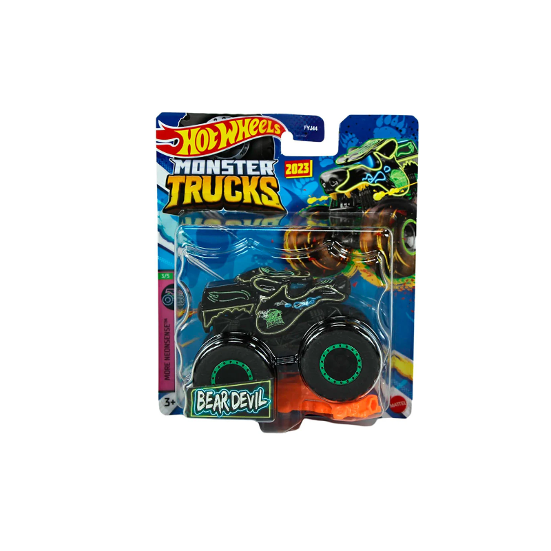 HOT WHEELS MONSTER TRUCKS - BEAR DEVIL NEGRO